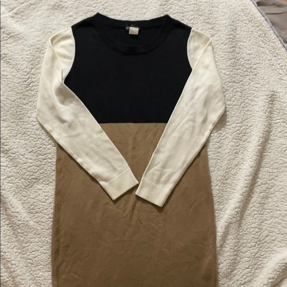 XS Block Light Sweater Dress